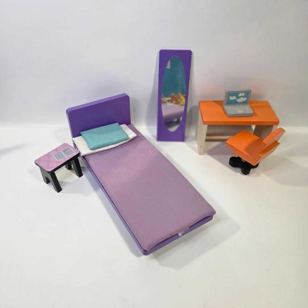 KidKraft Wooden Bedroom Doll House Furniture
